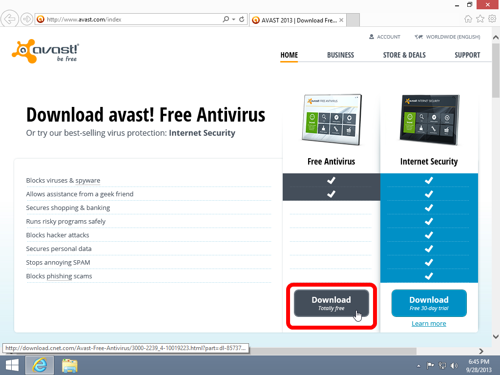 p c antivirus free download
