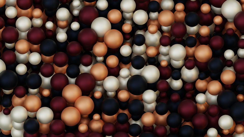 Preview 0128 Balls Sunset Eggplant Palette Free CC0 WordPress 3D Shapes Background 3840x2160 PNG
