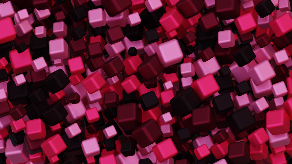 Preview 0179 Cubes Burgundy Rose Palette Free CC0 WordPress 3D Shapes Background 3840x2160 PNG