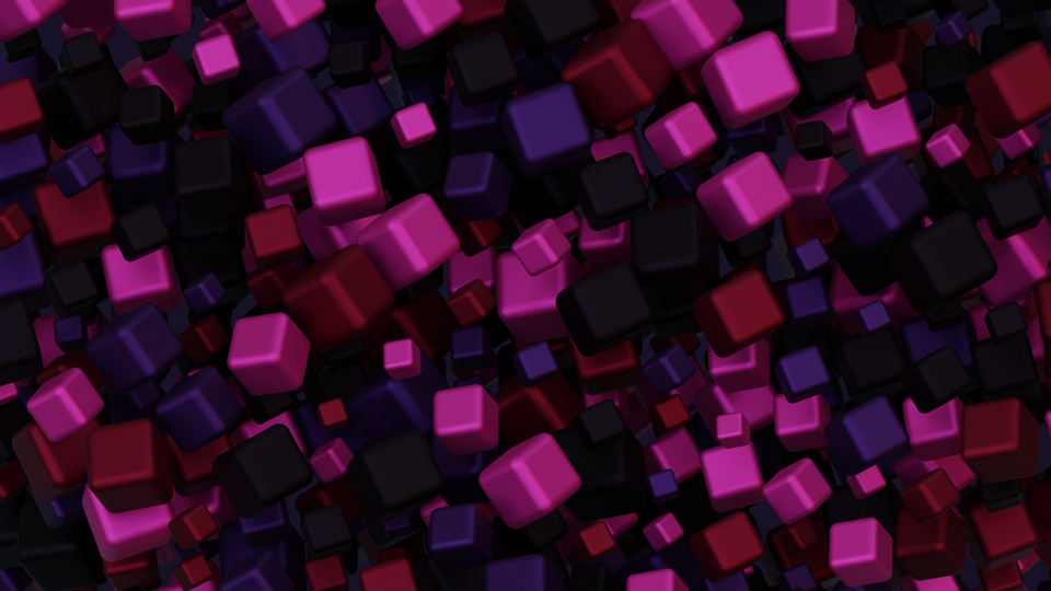 Preview 0185 Cubes Grape Purple Palette Free CC0 WordPress 3D Shapes Background 3840x2160 PNG