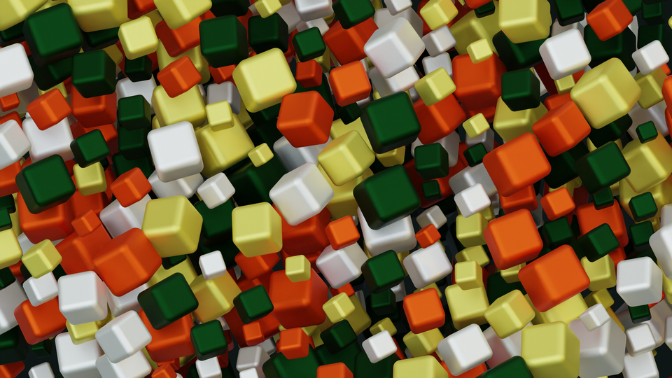 Preview 0186 Cubes Orange Lemon Palette Free CC0 WordPress 3D Shapes Background 3840x2160 PNG