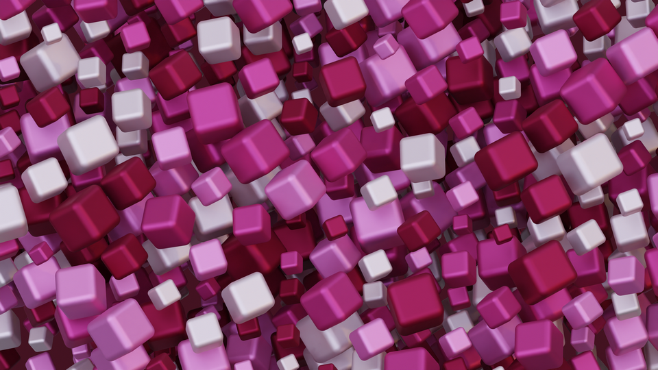 Preview 0188 Cubes Pink Cream Palette Free CC0 WordPress 3D Shapes Background 3840x2160 PNG