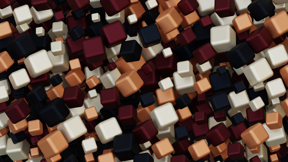 Preview 0192 Cubes Sunset Eggplant Palette Free CC0 WordPress 3D Shapes Background 3840x2160 PNG