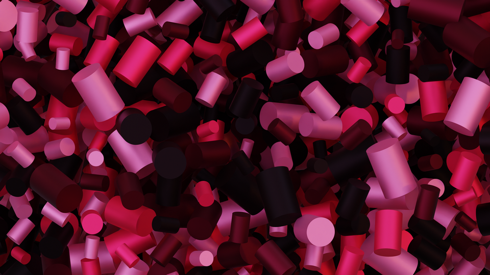 Preview 0195 Cylinders Burgundy Rose Palette Free CC0 WordPress 3D Shapes Background 3840x2160 PNG