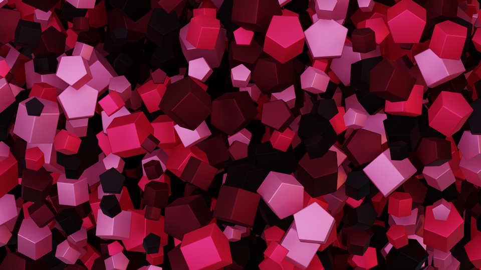 Preview 0307 Prism Burgundy Rose Palette Free CC0 WordPress 3D Shapes Background 3840x2160 PNG