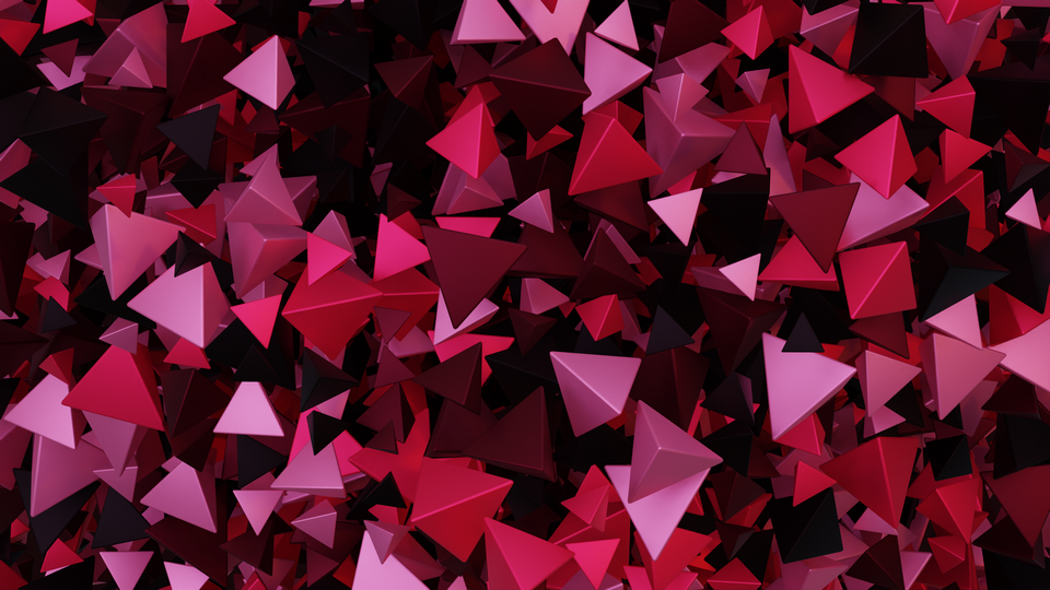 Preview 0323 Pyramid Burgundy Rose Palette Free CC0 WordPress 3D Shapes Background 3840x2160 PNG
