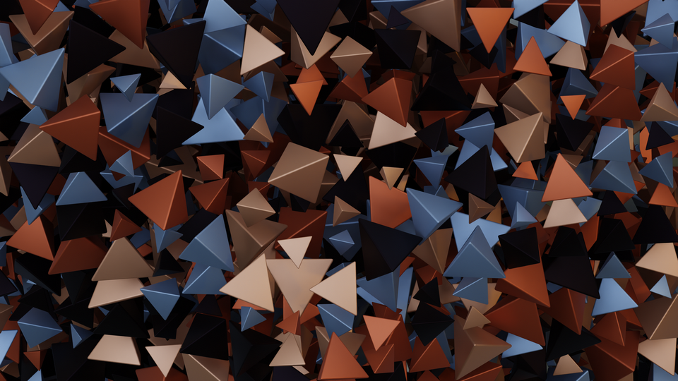 Preview 0326 Pyramid Cinnamon Gray Palette Free CC0 WordPress 3D Shapes Background 3840x2160 PNG