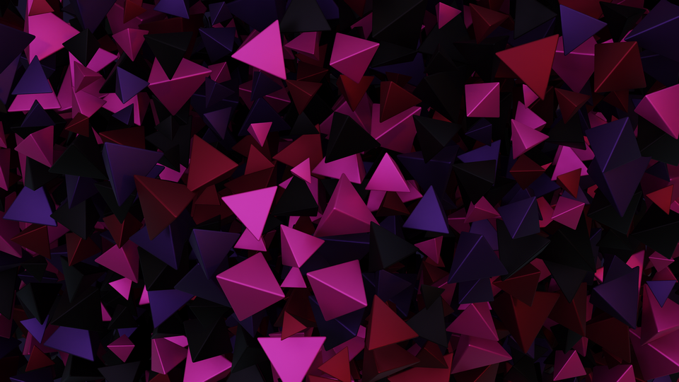 Preview 0329 Pyramid Grape Purple Palette Free CC0 WordPress 3D Shapes Background 3840x2160 PNG