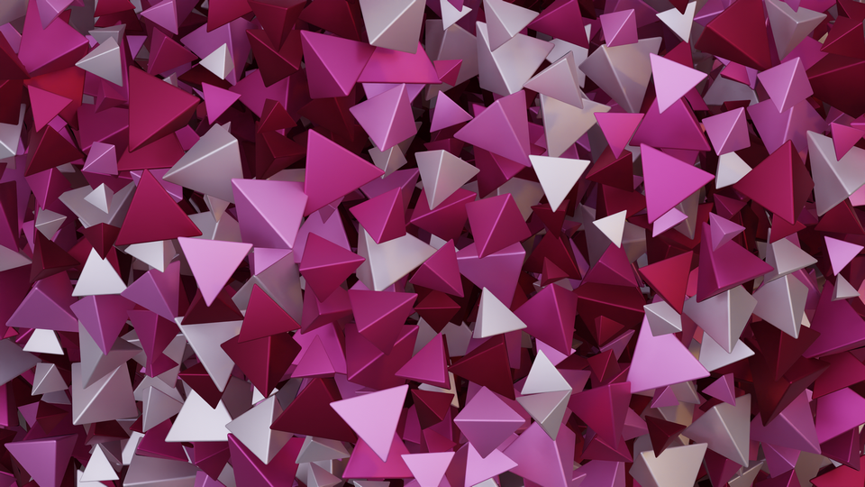 Preview 0332 Pyramid Pink Cream Palette Free CC0 WordPress 3D Shapes Background 3840x2160 PNG
