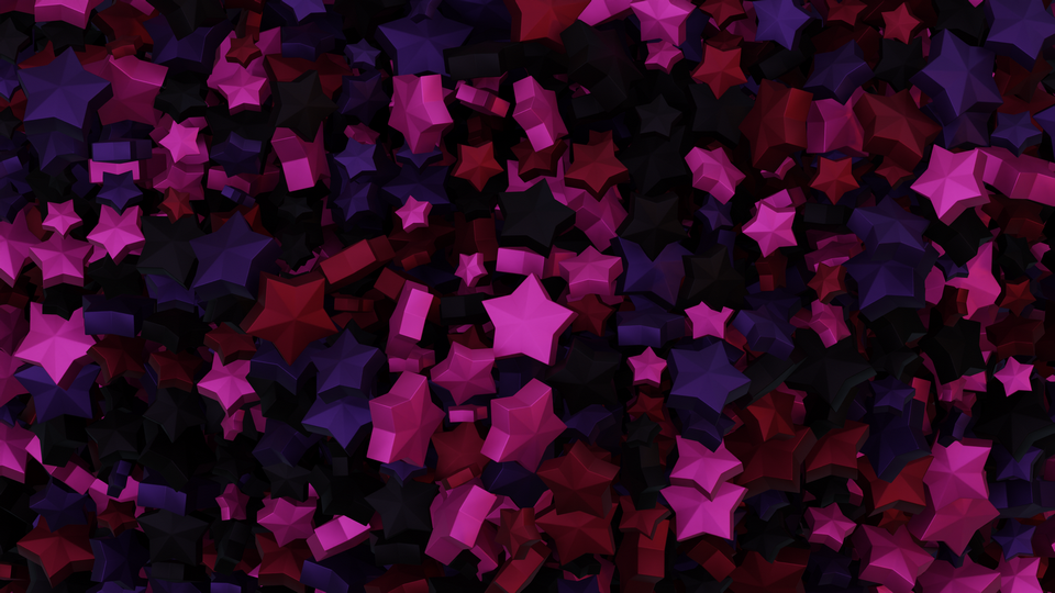 Preview 0361 Star Grape Purple Palette Free CC0 WordPress 3D Shapes Background 3840x2160 PNG