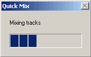Project menu listing quick mix