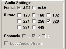 Audio Settings Panel